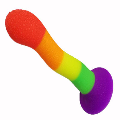 Dildo in silicone liquido di gomma impermeabile di 18 x 4 cm