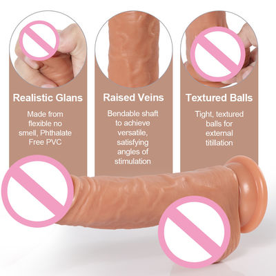 Penis Maschio Dildo Liquido Silicone Succion Cup Soft Ultra Realista Dildo Per Donne