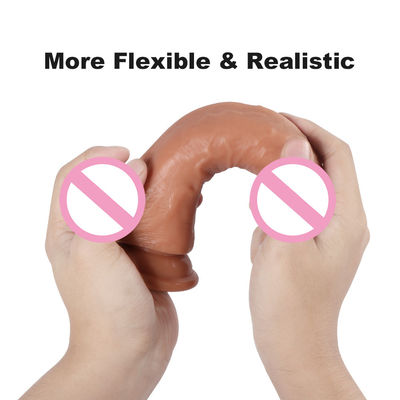 Penis Maschio Dildo Liquido Silicone Succion Cup Soft Ultra Realista Dildo Per Donne