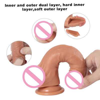 Penis Maschio Dildo Liquido Silicone Succion Cup Soft Ultra Realista Dildo Per Donne