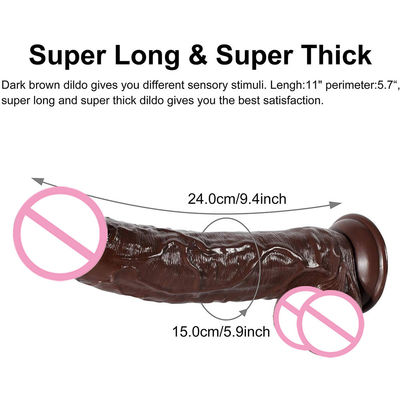 10 pollici Xxl Realistico Dildo Doppio Dildo Custom Gummy Real Feel Big Dog Cock