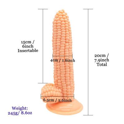 Grande dildo a forma di mais Realistic Penis Corn Cob Dildo 245g