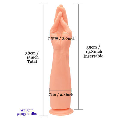 Mani in PVC Dildo Tentacolo Giocattoli sessuali Mani di pugni enormi Dildo Penis Butt