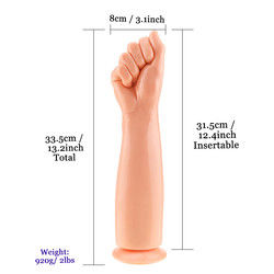 Mani in PVC Dildo Tentacolo Giocattoli sessuali Mani di pugni enormi Dildo Penis Butt