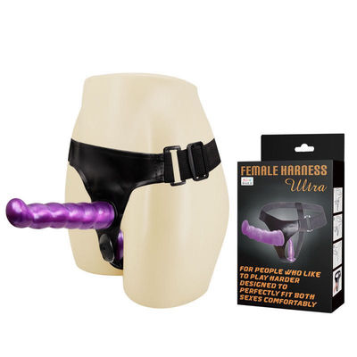 498g Doppia cintura realistica di dildo con cintura di schiavitù