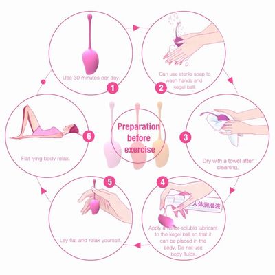 Vibratore a sfera di Kegel in silicone Vibratore a sfera di Kegel a peso