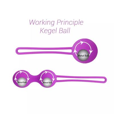 Calcio di Kegel Vibratore di silicone Esercizio vaginale Pesi Kegel Per Donne