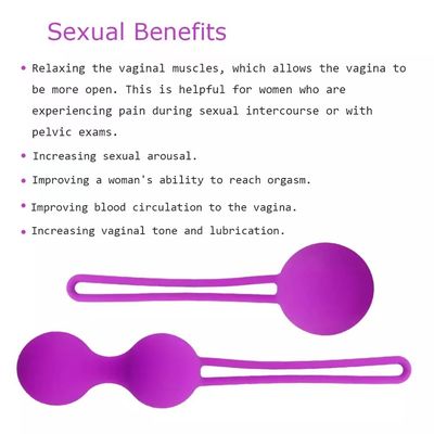 Calcio di Kegel Vibratore di silicone Esercizio vaginale Pesi Kegel Per Donne
