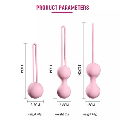 Calcio di Kegel Vibratore di silicone Esercizio vaginale Pesi Kegel Per Donne