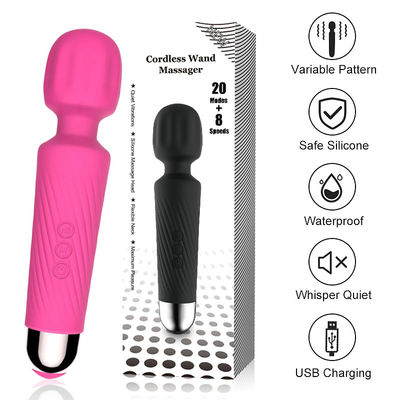Donna senza fili giocattolo sessuale ricaricabile per adulti Clitoride cristallino Mini bacchetta vaginale Vibratore