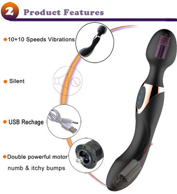 22cm Personal Women AV Wand ODM 300g Vibratore del clitoride Massaggiatore a bacchetta ricaricabile
