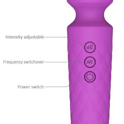 Dispositivo di massaggio a vibrazione a 8 velocità 205mm G Spot Vibratore Sex Toy Body Pussy