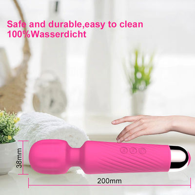 Donna giocattoli sessuali in silicone massaggiatore bacchetta magica portatile vibratore ricaricabile per clitoride