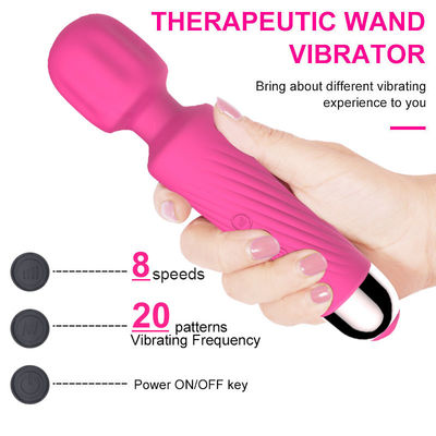 Donna giocattoli sessuali in silicone massaggiatore bacchetta magica portatile vibratore ricaricabile per clitoride