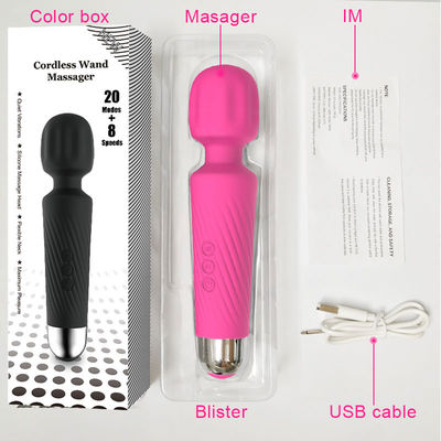 Donna giocattoli sessuali in silicone massaggiatore bacchetta magica portatile vibratore ricaricabile per clitoride