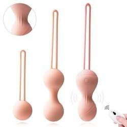 Palla Kegel vibrante da remoto 20,5 x 4,3 x 4,3 cm Palla Kegel per uomini 250g