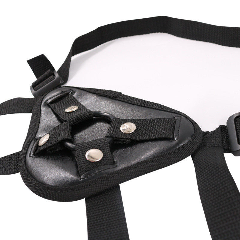 BDSM indossabile per lesbiche Set nero di gomma Pantaloni dildo per uomini Strap On Pantaloni