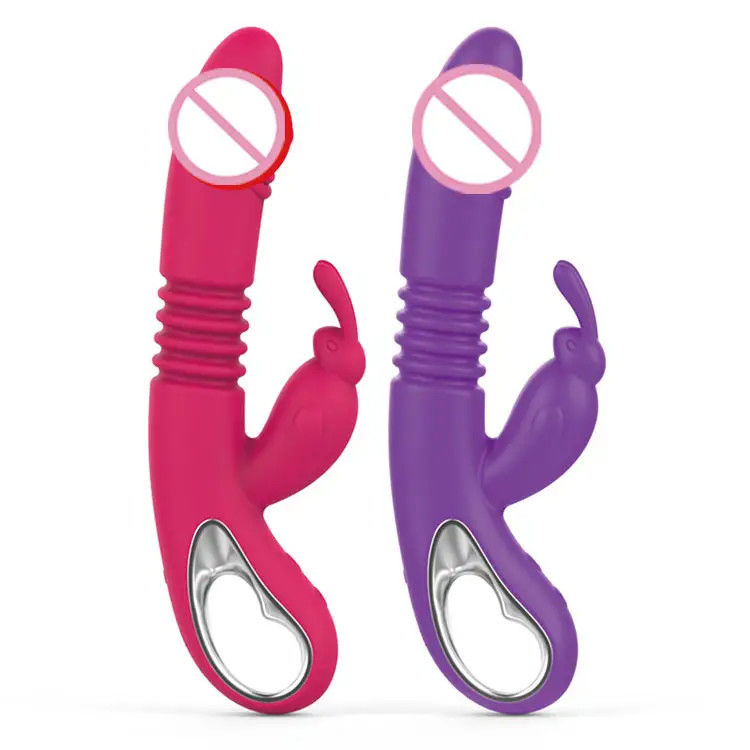 12 Frequenza Vibratore Sex Toy Usb Ricaricabile Stimulatore femminile Dildo Riscaldamento telescopico