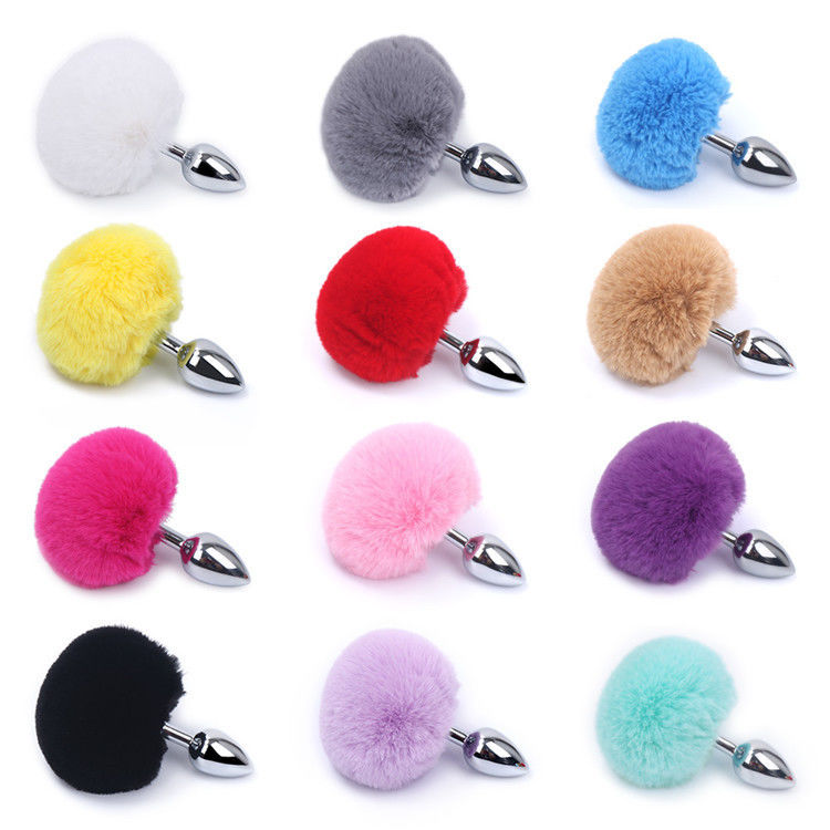 Metal Sex Pushing Butt Plug Steel Toys Cola Fox Tail Anal Plug Set Butt Plug Per Uomini