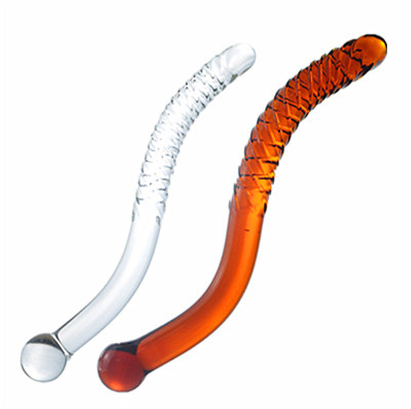 Prodotto artificiale di alta qualità, a mano, con un colpo anal, un penis a forma di cristallo, un dildo in vetro per la vagina.