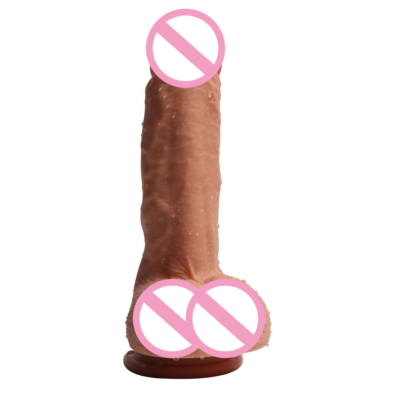 Maschio 14 x 4cm Giocattoli Realistici Per Il Penis Liquido Soft Silicone Fake Giocattoli Realistici Per Il Penis