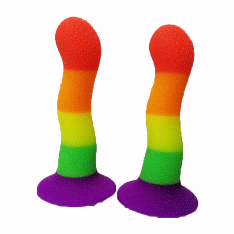 Dildo in silicone liquido di gomma impermeabile di 18 x 4 cm