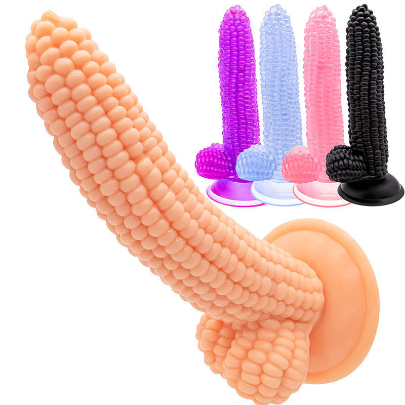 Grande dildo a forma di mais Realistic Penis Corn Cob Dildo 245g